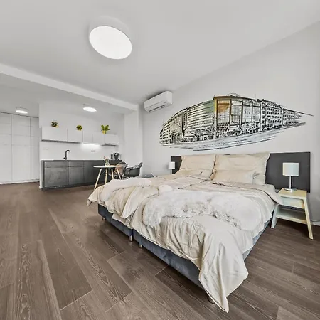 Modern City-center With Castle View